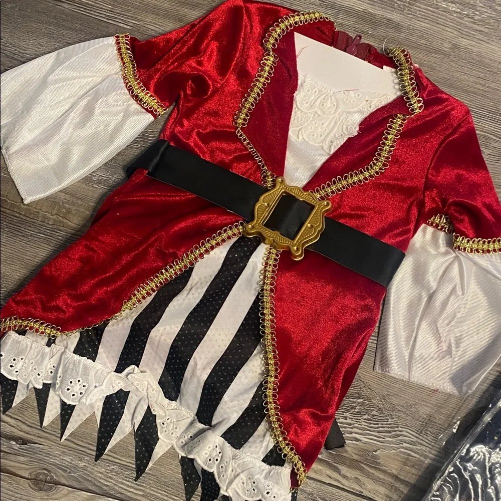 NWT Infant Girl Pirate Costume HALLOWEEN Cosplay Dress Up - Picture 4 of 6